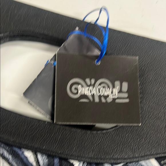 Pineda Covalin Mexico Floral Blue and Black Women's Bag NWT - Picture 2 of 6